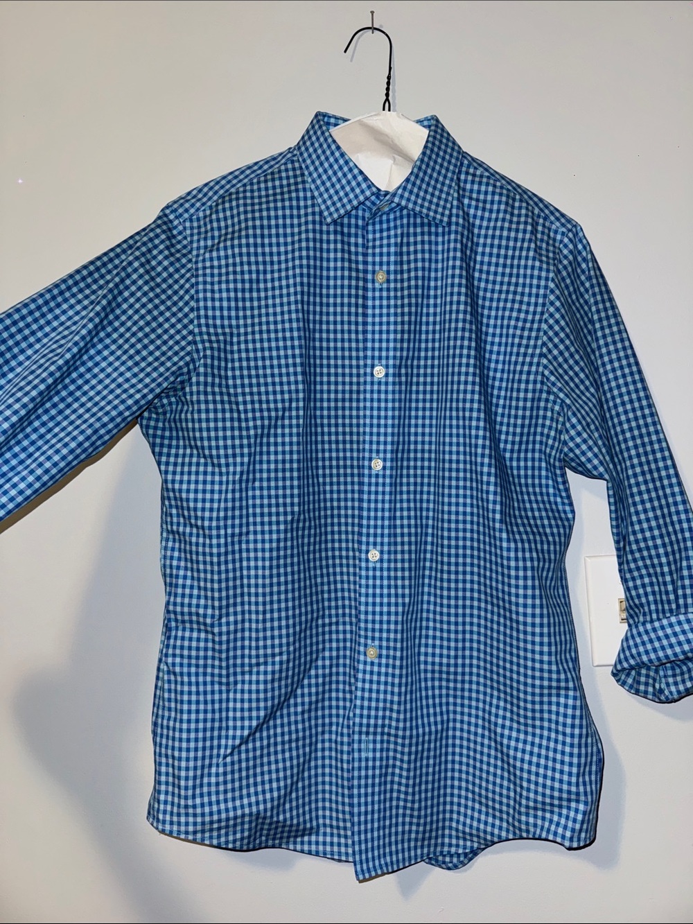 Banana Republic Blue Long-Sleeve Men's Shirt